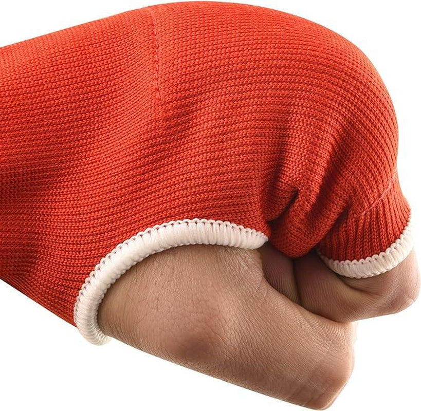 FISTRAGE Boxing Hand Wraps Inner Gloves for MMA & Kickboxing - Elasticated Padded Cotton Bandage, Long Lasting Velcro Closure, Supportive Fit