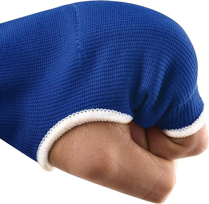 FISTRAGE Boxing Hand Wraps Inner Gloves for MMA & Kickboxing - Elasticated Padded Cotton Bandage, Long Lasting Velcro Closure, Supportive Fit