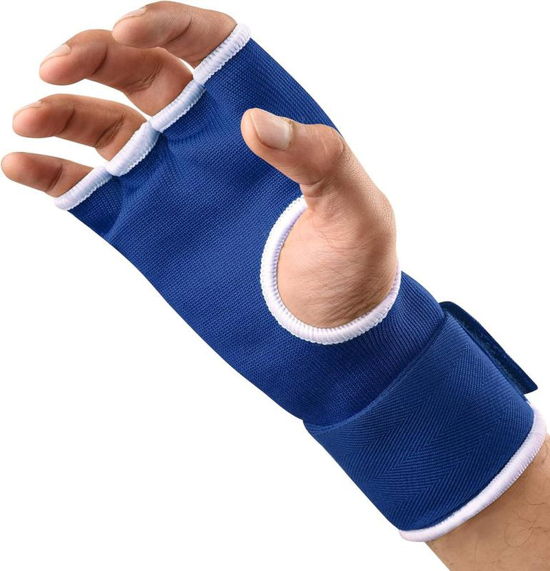 FISTRAGE Boxing Hand Wraps Inner Gloves for MMA & Kickboxing - Elasticated Padded Cotton Bandage, Long Lasting Velcro Closure, Supportive Fit